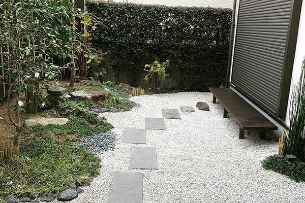 日本庭園風の造園工事（尼崎市 塚口町）